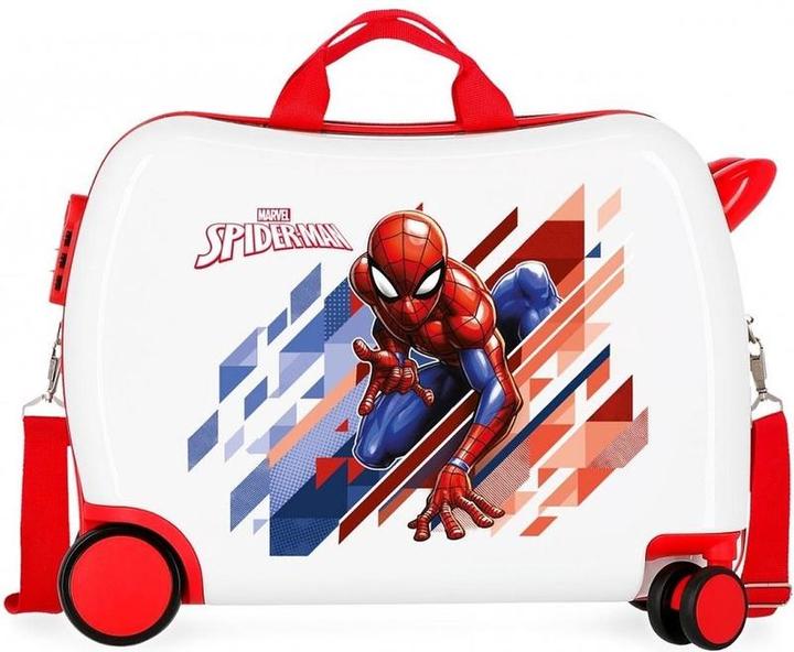Actual product image Disney Spiderman Rolling Suitcase 4 Wheels White