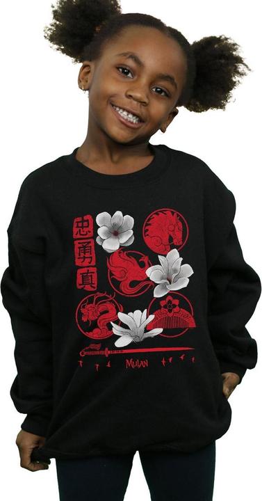 Actual product image Disney Girls Mulan Movie Icons Sweatshirt (140, 146)