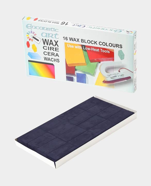 Produktbild Hobbyring Encaustic Wachsblöcke 16er Set, cyanblau