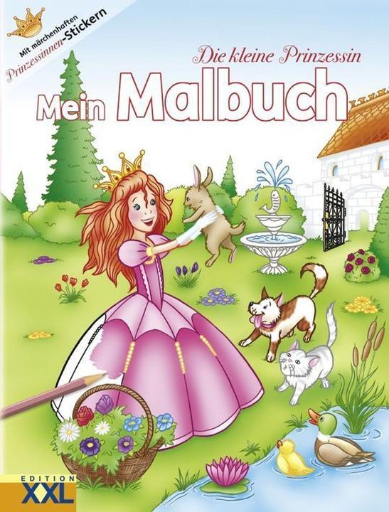 Actual product image The little princess. Coloring book with stickers