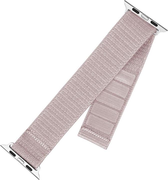 Actual product image Fixed Nylon strap for Apple Watch 42/44/45/46/49 mm, rose gold