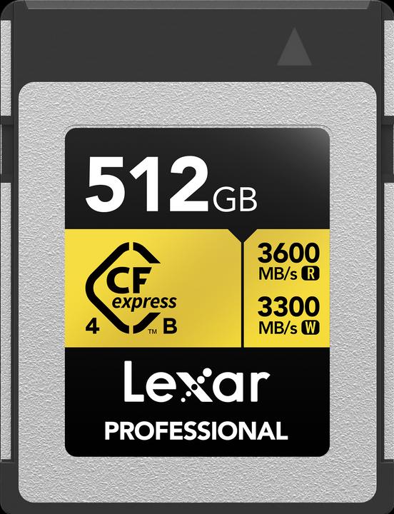 Actual product image Lexar Gold (512 GB, CFexpress type B)