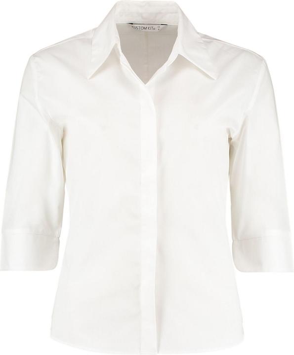Actual product image Kustom Kit Womens/Ladies Continental 3/4 Sleeve Shirt (36 D)