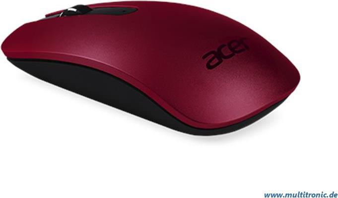 Image du produit Acer Thin-n-light souris sans fil rouge petit nano-récepteur, design élégant et mince, finement lisse (Sans fil)