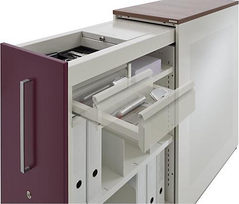 Image du produit Mauser Armoire haute à tiroirs coulissants, élément de comptoir à gauche, hauteur 1025