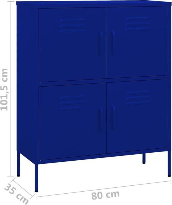 Image du produit VidaXL Schrank (80 x 35 x 101,5 cm)