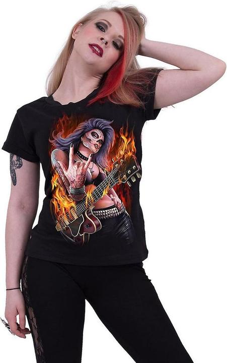 Actual product image Spiral Womens/Ladies Rocking The Dead Top (XL)