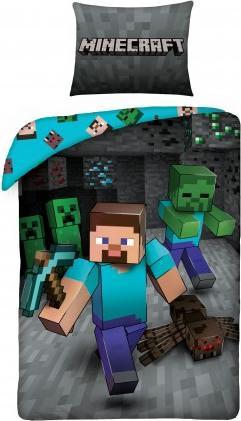 Immagine prodotto Tinisu Biancheria da letto Minecraft 140x200cm - morbido cotone - cuscino e piumone