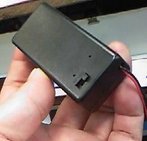 Actual product image OEM Battery holder for 1 pc. 9V-block with solder cable