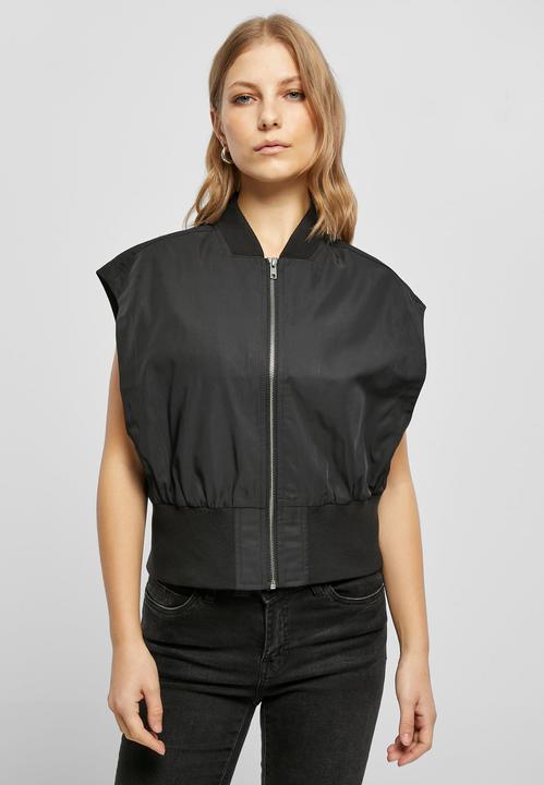 Actual product image Urban Classics Ladies Recycled Short Bomber Vest (S)