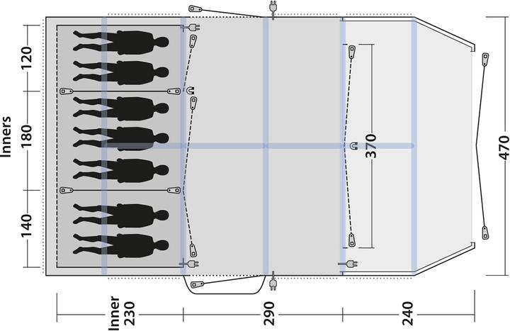 Produktbild Outwell Knoxville 7SA (Tunnelzelt, 53.20 kg, 7 Personen)