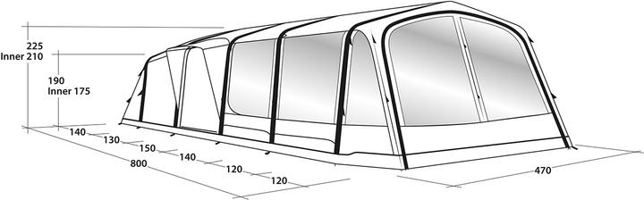 Produktbild Outwell Knoxville 7SA (Tunnelzelt, 53.20 kg, 7 Personen)