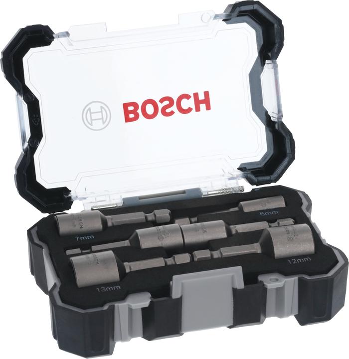 Actual product image Bosch Professional Zubehör Socket wrench set 6 pieces (10 mm, 8 mm, 7 mm, 6 mm, 12 mm, 13 mm)