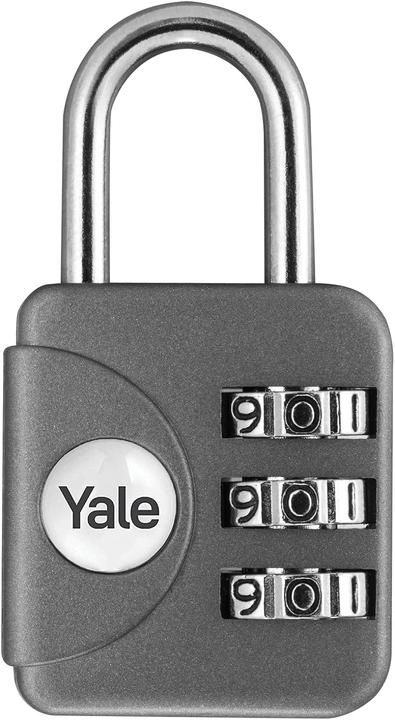 Image du produit Yale Serrure à combinaison de voyage 28mm, hauteur de poignée 16mm, Standard Security, grise