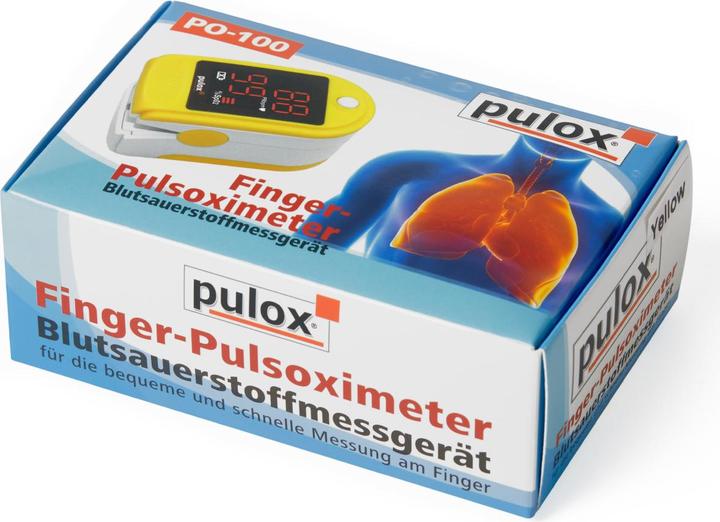 Image du produit Pulox Oxymètre de pouls PO-100 Solo en jaune