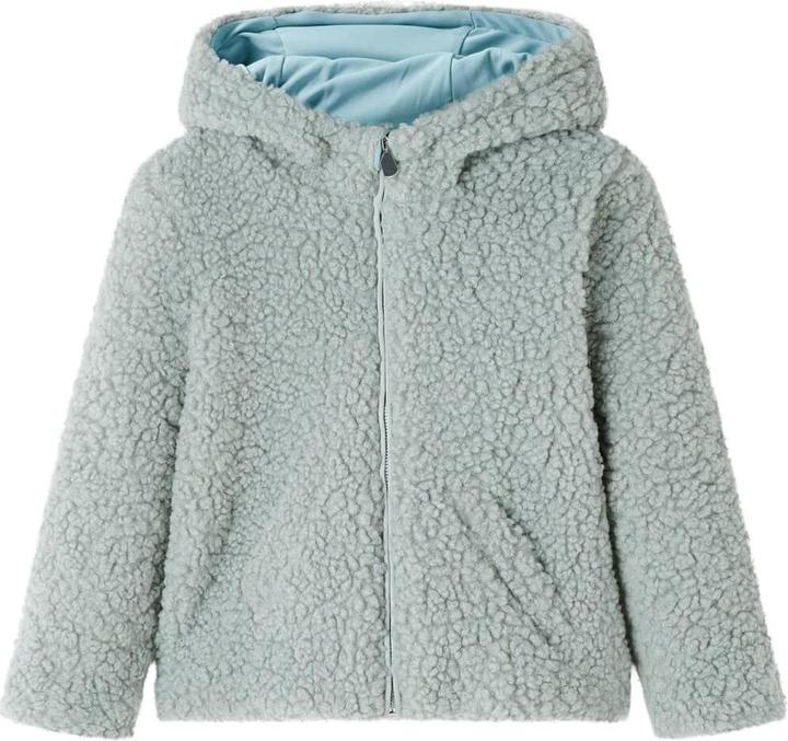 Immagine prodotto VidaXL Giacca con cappuccio per bambini in pelliccia sintetica verde menta 92,Materiale (92)