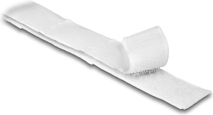 Produktbild Delock Klettband selbstklebend mit Haft- und Flauschband L 1 m x B 20 mm weiss (20 mm)