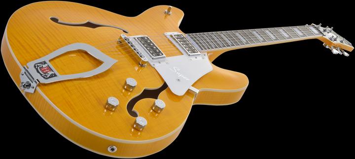 Immagine prodotto Hagstrom Chitarra elettrica, Super Viking, Dandy Dandelion Flame (Chitarra semi acustica)