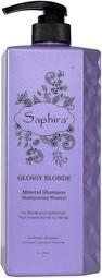 Immagine prodotto Saphira Glossy Blonde Shampoo for Natural, Bleached, and Color-Treated Blonde (Shampoo liquido)