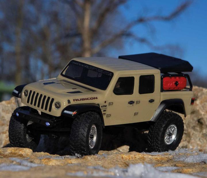 Productafbeelding Axial Schaal Crawler SCX24 Jeep JT Gladiator, Beige, 1:24, RTR (RTR Gereed voor gebruik)