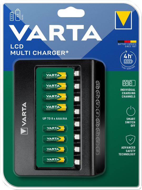 Actual product image Varta LCD Multi Charger+ (1 pcs., AAA, AA, Chargers without battery)