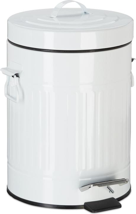 Image du produit Relaxdays Poubelle à pédale vintage (12 l)