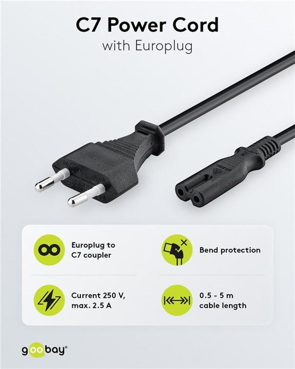 Image du produit Goobay Câble de connexion Euro (1.80 m)