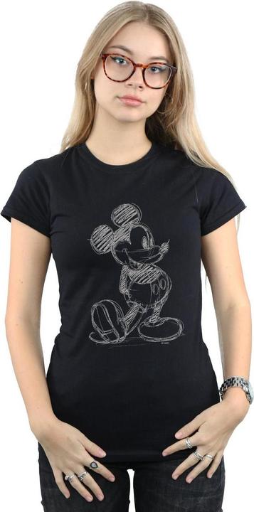 Immagine prodotto Disney Mickey Mouse Sketch Kick Maglietta Donna (L)