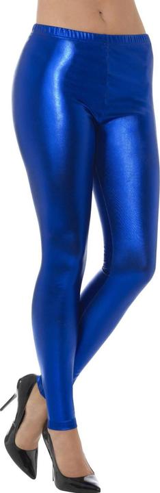Actual product image Smiffys Womens/Ladies 80s Disco Metallic Leggings (M)