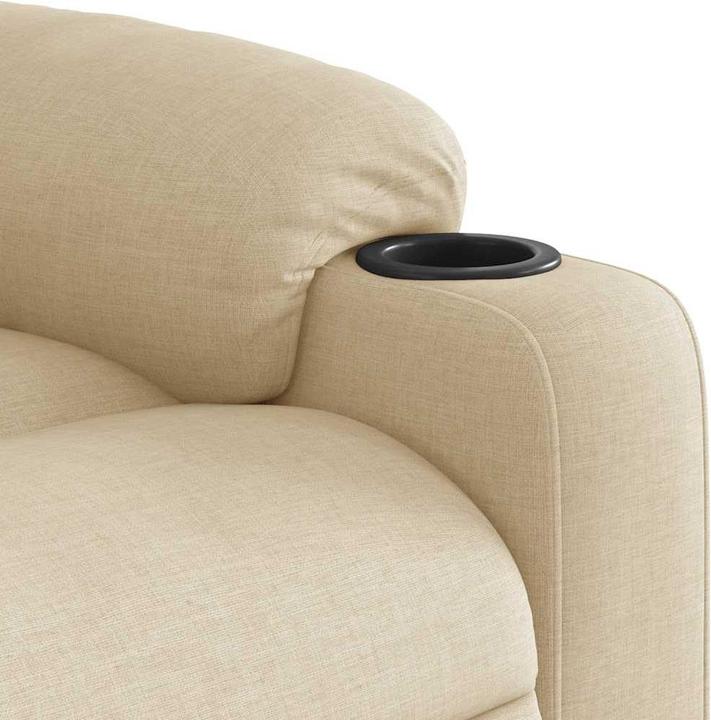 Produktbild VidaXL Elektrischer Massagesessel mit Aufstehhilfe Creme Stoff