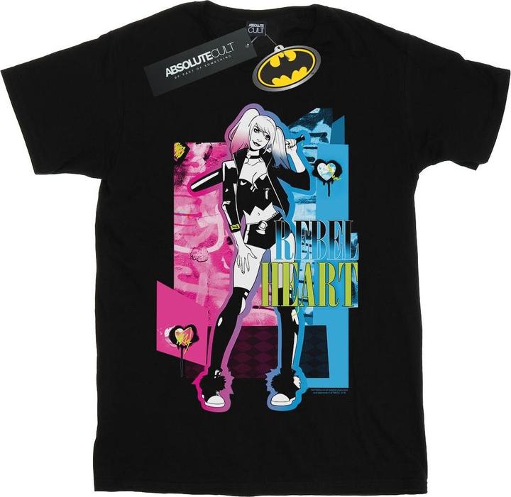 Immagine prodotto Harley Quinn Rebel Heart Maglietta Ragazzi (152, 158)
