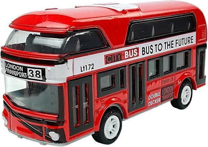 Actual product image Lean Toys Double-decker bus, 4 colors