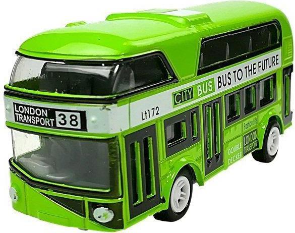 Actual product image Lean Toys Double-decker bus, 4 colors
