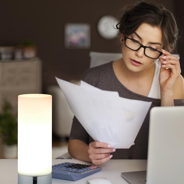 Actual product image Relaxdays Bedside lamp (E14)