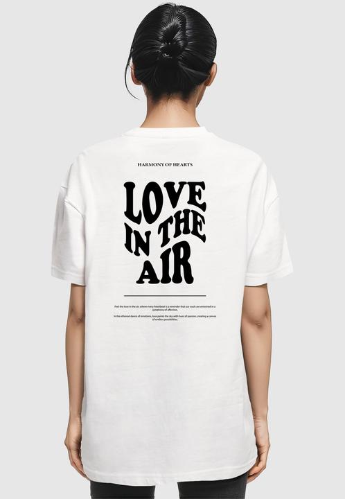 Immagine prodotto Merchcode Maglietta da donna Love In The Air Oversized Boyfriend Tee - 136255 (L)