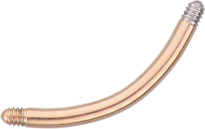 Image du produit Bijouteria Tige piercing (Acier chirurgical 316L, Revêtement PVD (couleur or))