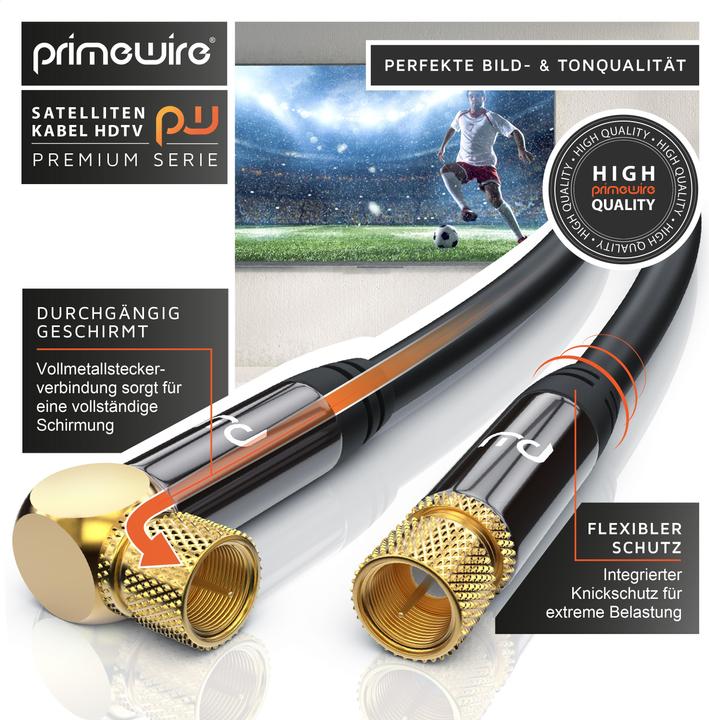Actual product image Primewire SAT Kabel HDTV - Premium SAT Koaxialkabel (135 dB, Satellite cable)