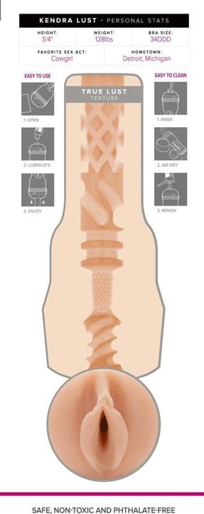 Actual product image Fleshlight Kendra Lust