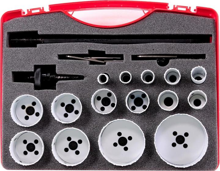 Image du produit Ruko Jeu de scies cloches (16 mm, 19 mm, 21 mm, 24 mm, 25 mm, 29 mm, 32 mm, 37 mm, 40 mm, 48 mm, 51 mm, 54 mm, 60 mm, 73 mm, 83 mm)