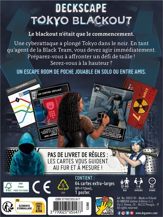 Immagine prodotto Super Meeple Deckscape 11 - Blackout a Tokyo (f) (Francese)