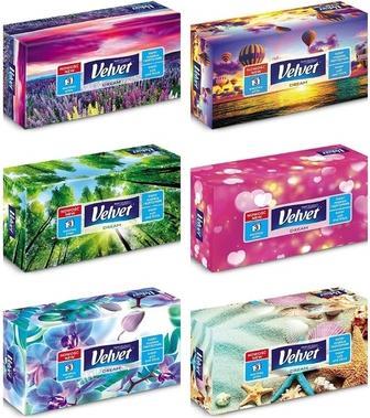 Actual product image Velvet hygienic tissues, 90 pieces