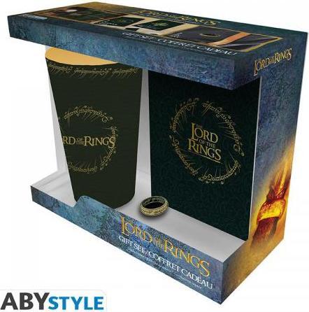 Produktbild ABYstyle Lord of the Rings GiftSet Bicchiere/Badge/Notebook The Ring
