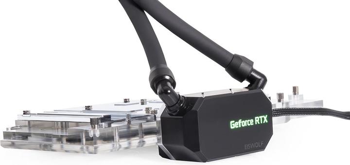 Actual product image Alphacool Icewolf 2 GPU AIO 360mm RTX 3080/3090 ROG Strix with backplate