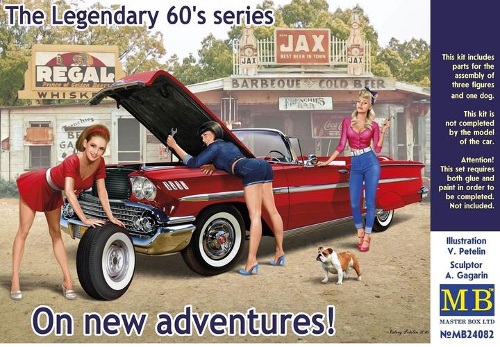 Actual product image Master Box The Legendary 60's series. On new adventures!