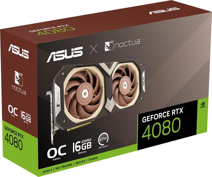 Image du produit ASUS GeForce RTX 4080 Noctua OC Edition (16 Go)
