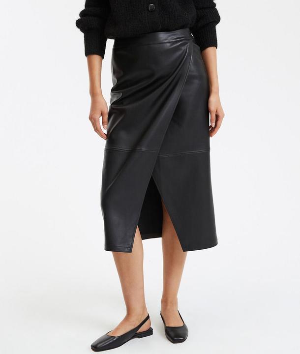 Actual product image La Redoute Collections Straight skirt in faux leather (36)