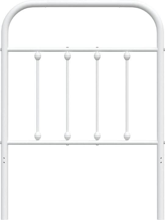 Actual product image VidaXL Kopfteil Metall Weiss 75 cm, Farbe: Weiss, Material (80 x 3 x 100 cm)