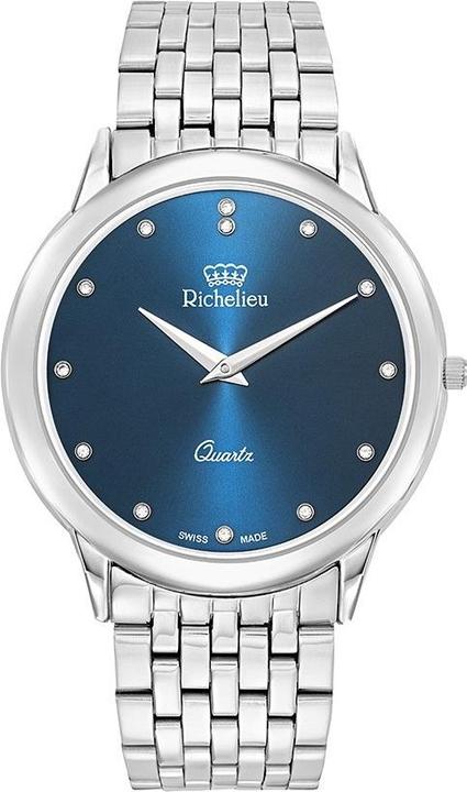 Produktbild Richelieu Klassische blaue Richelieu-Uhr (45 mm)
