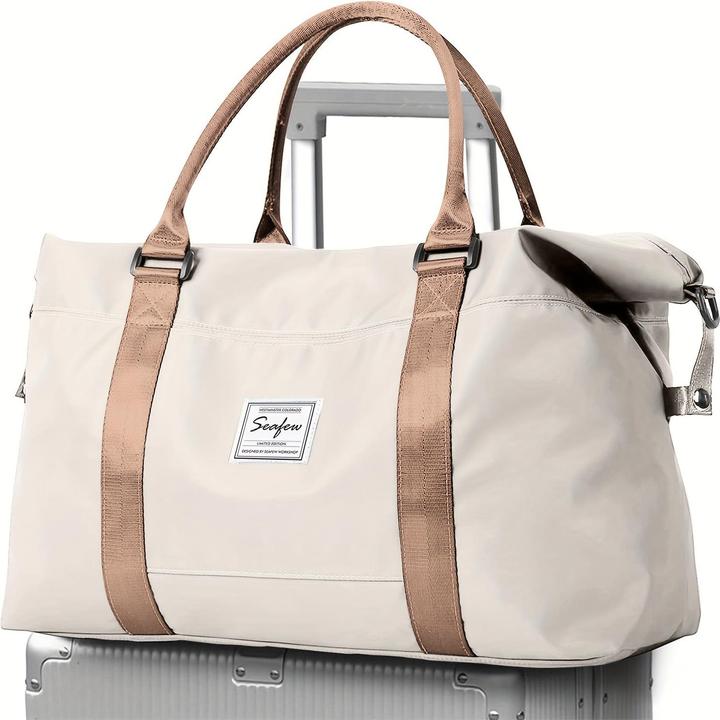 Only-Bags.Store Grosse Kapazität Travel Overnight Bag, Solid Color Vielseitige Duffle Bag, leichte Business Trip