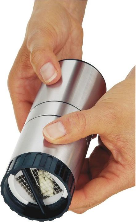 Produktbild WMF Knoblauchschneider 15cm Verschlussdeckel Gourmet Edelstahl poliert